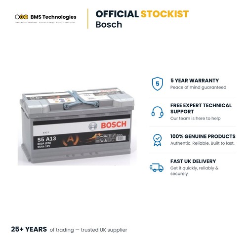 Bosch s5a13 car battery - s5a13, 12v