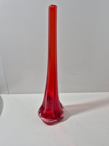 Vintage art glass red - art,