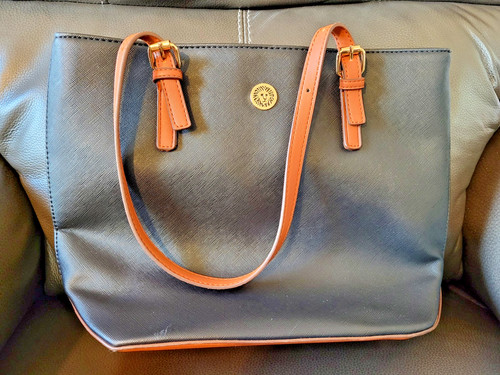Anne klein black purse - black, handbag
