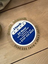 NOS Arnold Clark Dealer Car Tax Disc Holder Self Cling CLASSIC, VINTAGE, RETRO