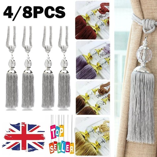 8pcs curtain holdbacks rope - 4/8pcs,