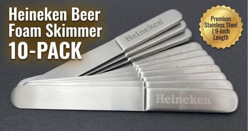 Heineken beer foam - beer, skimmer