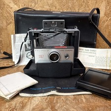 Vintage 1960s Polaroid 101 Automatic Land Camera Instant Camera, Manual, Case
