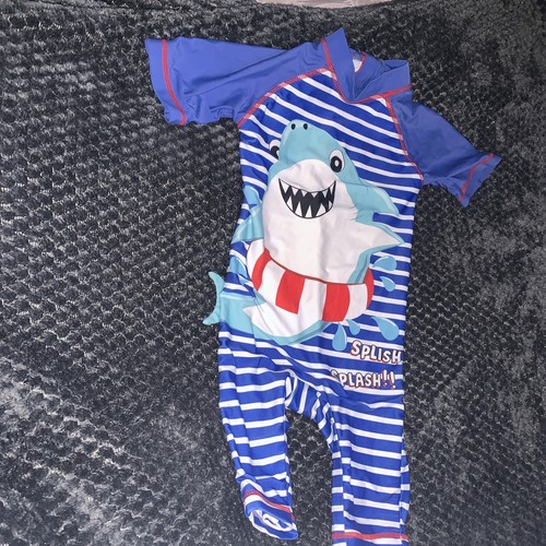 Matalan shark sunsuit - uv,