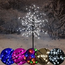 LED Cherry Blossom Twig Tree Pre-Lit Light Indoor& Outdoor Christmas - 5 Colours