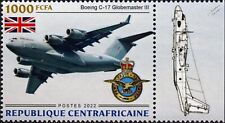 RAF Boeing C-17 GLOBEMASTER III Military Transport Aircraft Stamp 2022 C.Africa