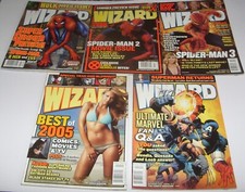 WIZARD Comic's Magazine: 5 x Job Lot Bundle 142, 153, 169, 170, 171 Marvel DC