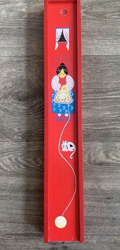 Knitting needle wooden - wooden, vtg