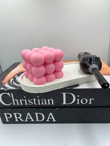 Pink bubble cube - bubble, novelty