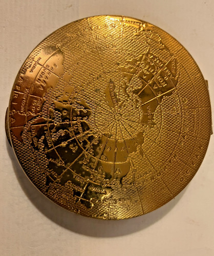 Rare vintage kigu globe gilt - rare,