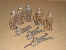 8 Vintage Lead Figure British