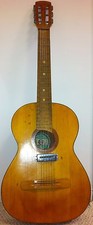 Antique Vintage 1970s Guitar 7 Strings Acoustic