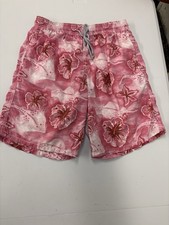 Vilebrequin Mens Swim Shorts XL Floral Ray Sea life Animal Pink