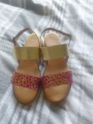 Ladies moda pelle sandals - moda,