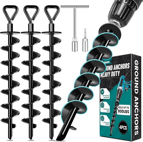 Ground anchors screw heavy - anchors,