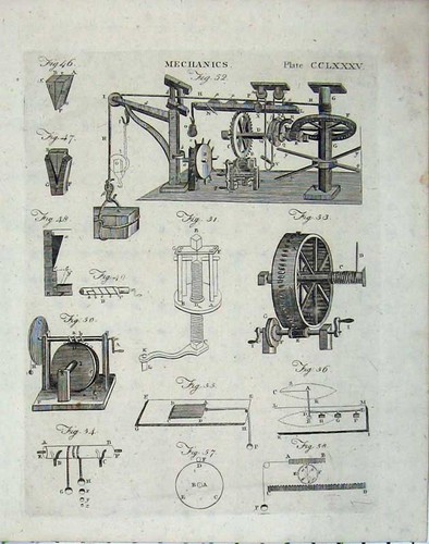 Original old antique - old, print