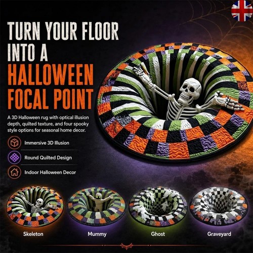 Halloween rug novelty - 3d, rug,