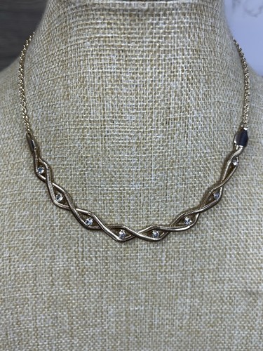Elegant clear rhinestone - clear, gold