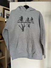 Unofficial Stranger Things Upside Down Grey Hoodie Hoody Size 12-13yr Just Hoods