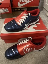 NIKE T90 TOTAL 90 TRAINERS UK 8.5 Midnight Navy Blue Red Orange BRAND NEW