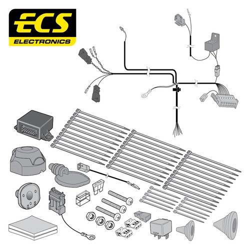Ecs pin car towbar electrics - 7,