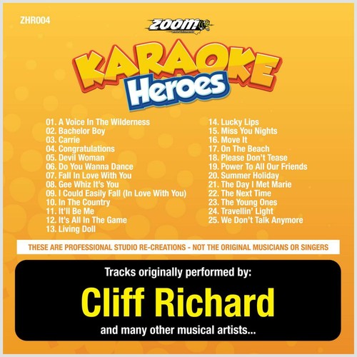 Cliff richard karaoke cdg - cliff,