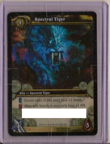 Wow loot card spectral - loot, tiger
