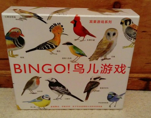 Bird bingo board - board, game