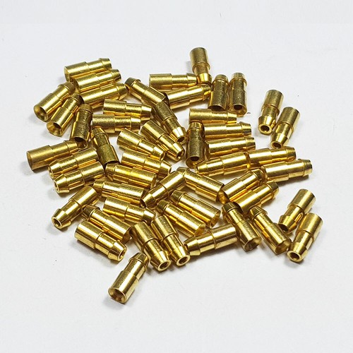Brass bullet connectors 7mm - connectors, 4.7mm
