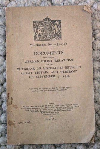Vintage 1939 ww2 book - 1939,
