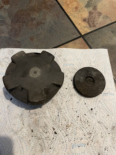 Old petrol can lids - old,