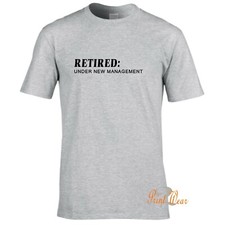 Retired - mens t shirt Funny Birthday Gift Leaving Retirement present tee top