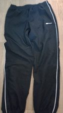 Vintage Reebok Black Tracksuit Bottoms Size Small Zip Leg Y2K Retro Minor Marks