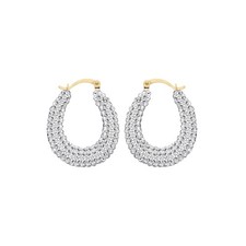 9ct Yellow Gold Crystal Oval