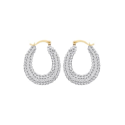 9ct yellow gold - gold, crystal