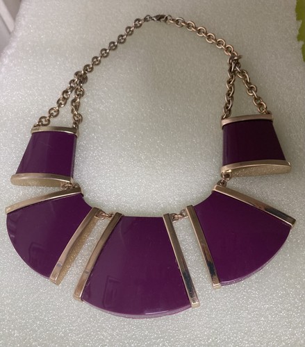 Vintage purple acrylic gold - acrylic, &