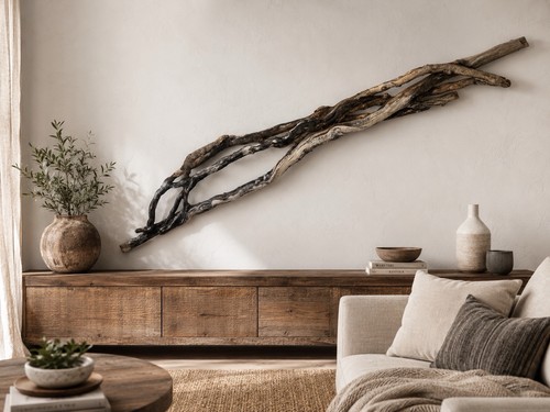 180cm natural driftwood wall - 180cm,