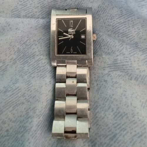 Lacoster black dial quartze - black,