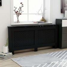 Black MDF Radiator Cover