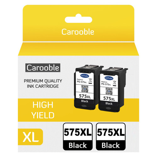 Refilled canon 575xl black - 575xl, 2x