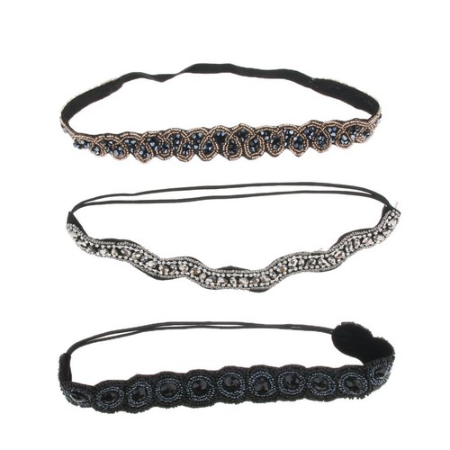 1920s crystal diamante - 3x,