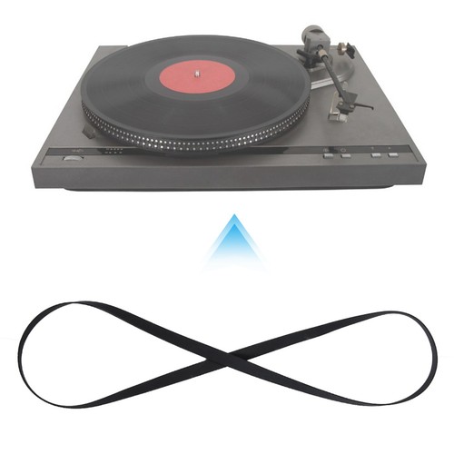 Black rubber record - black,