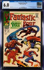 Fantastic Four #73 4/1968 CGC 6.0 FN OW/W Daredevil Thor Dr. Doom 4542286002