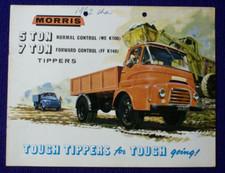 MORRIS 5 & 7 TON TIPPERS TRUCK LORRY CHASSIS SPECIFICATION BROCHURE SEPT 1961