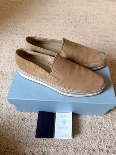 Prada men beige - beige, suede