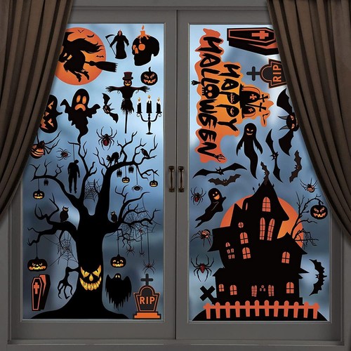 Halloween window stickers - halloween,