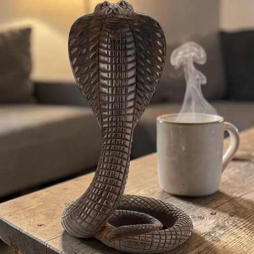 Egyptian cobra replica statue - egyptian,