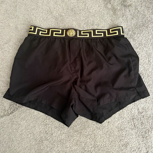 Versace men black swim - black,