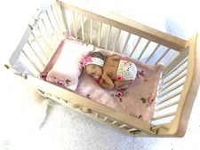 Newborn baby doll dollhouse  ,polymer clay ooak,gift, collector,art