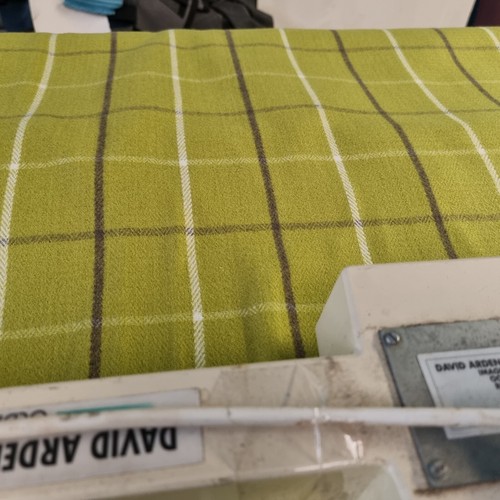 Lime green tartan checked - green,